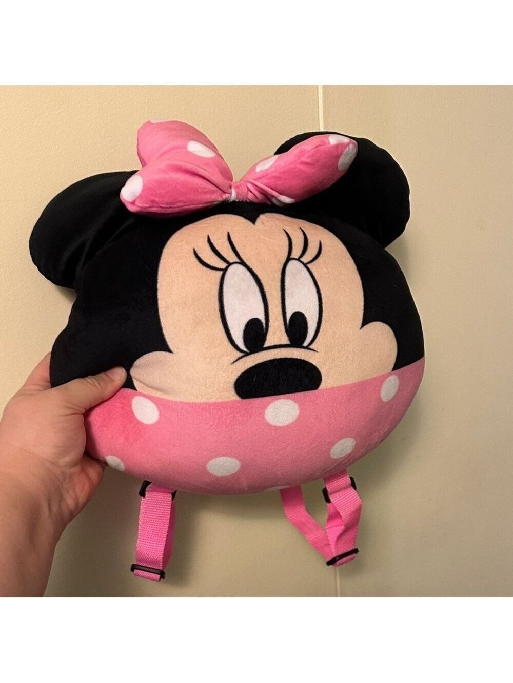 Disney Minnie Mouse Pink and Black Kids Backpack - Picture 5 of 10